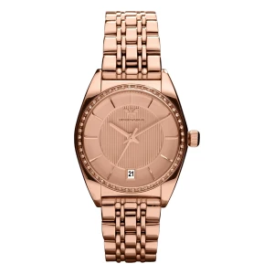 Armani Classic Quartz Stållänk Roséguld