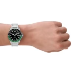 Armani Diver Quartz GMT Stållänk Svart