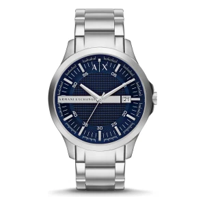 Armani Exchange Hampton Quartz Datum Stållänk Blå
