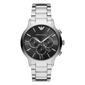 Armani Giovanni Quartz Kronograf Stållänk Svart