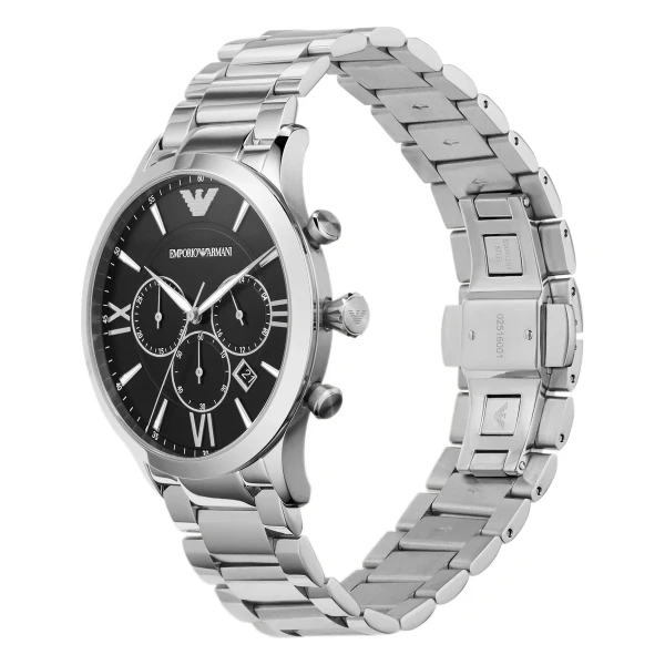 Armani Giovanni Quartz Kronograf Stållänk Svart