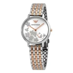 Armani Kappa Quartz Stållänk Silver