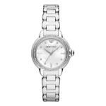 Armani Mia Quartz Stållänk Vit Pärlemor