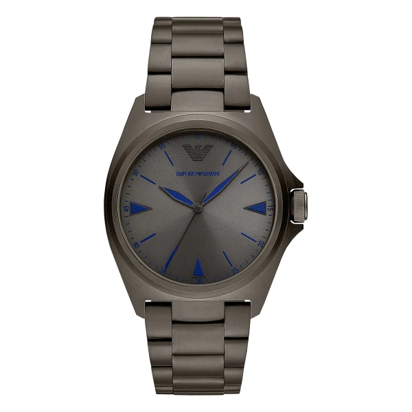 Armani Nicola Quartz Gunmetal Stållänk Grå