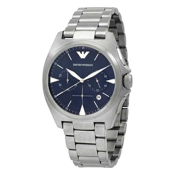 Armani Nicola Quartz Kronograf Stållänk Blå