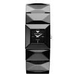 Armani Quartz Keramiklänk Svart