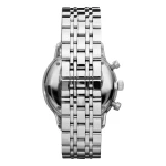 Armani Quartz Kronograf Datum Stållänk Svart
