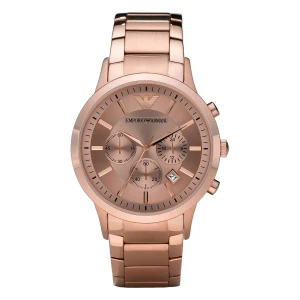 Armani Quartz Kronograf Stållänk Roséguld