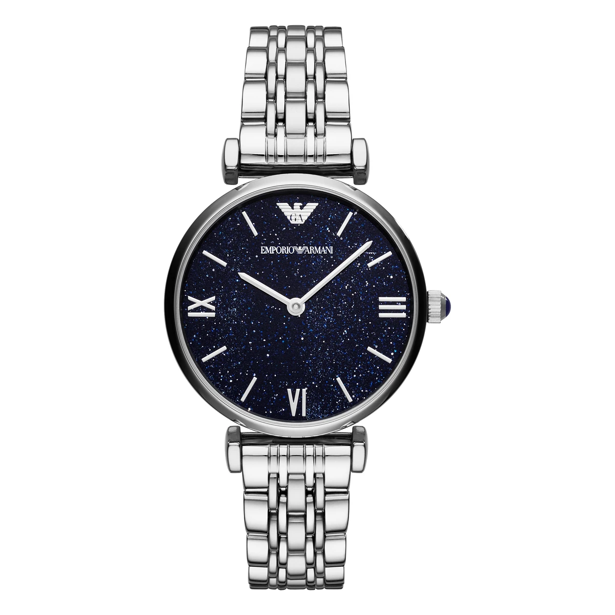 Armani Quartz Stållänk Blå Armani Quartz Stållänk Blå