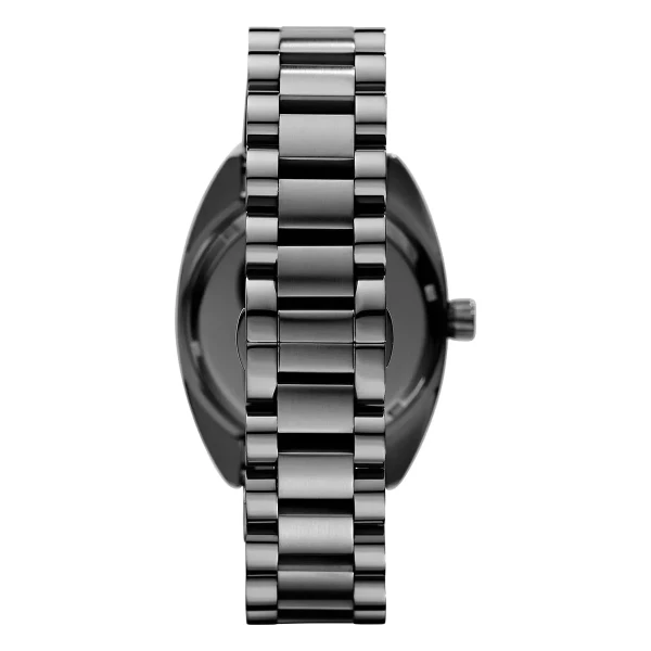 Armani Quartz Svart Stållänk Grå
