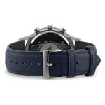 Armani Renato Quartz Kronograf Roséguldsdetaljer Läderarmband Blå