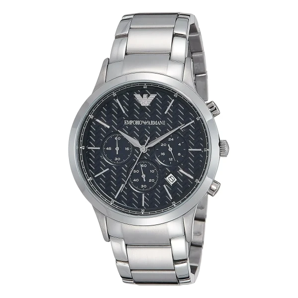 Armani Renato Quartz Kronograf Stållänk Blå