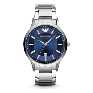 Armani Renato Quartz Stållänk Blå