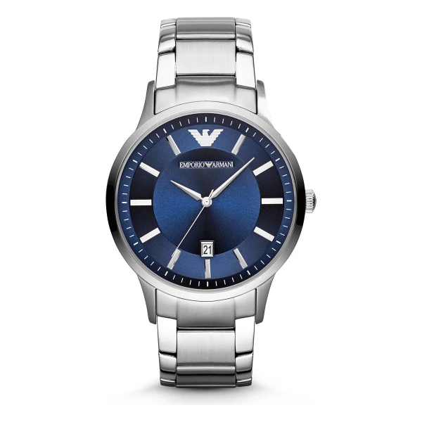 Armani Renato Quartz Stållänk Blå
