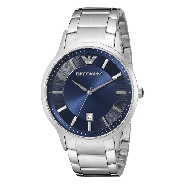 Armani Renato Quartz Stållänk Blå