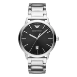 Armani Ruggero Quartz Stållänk Svart