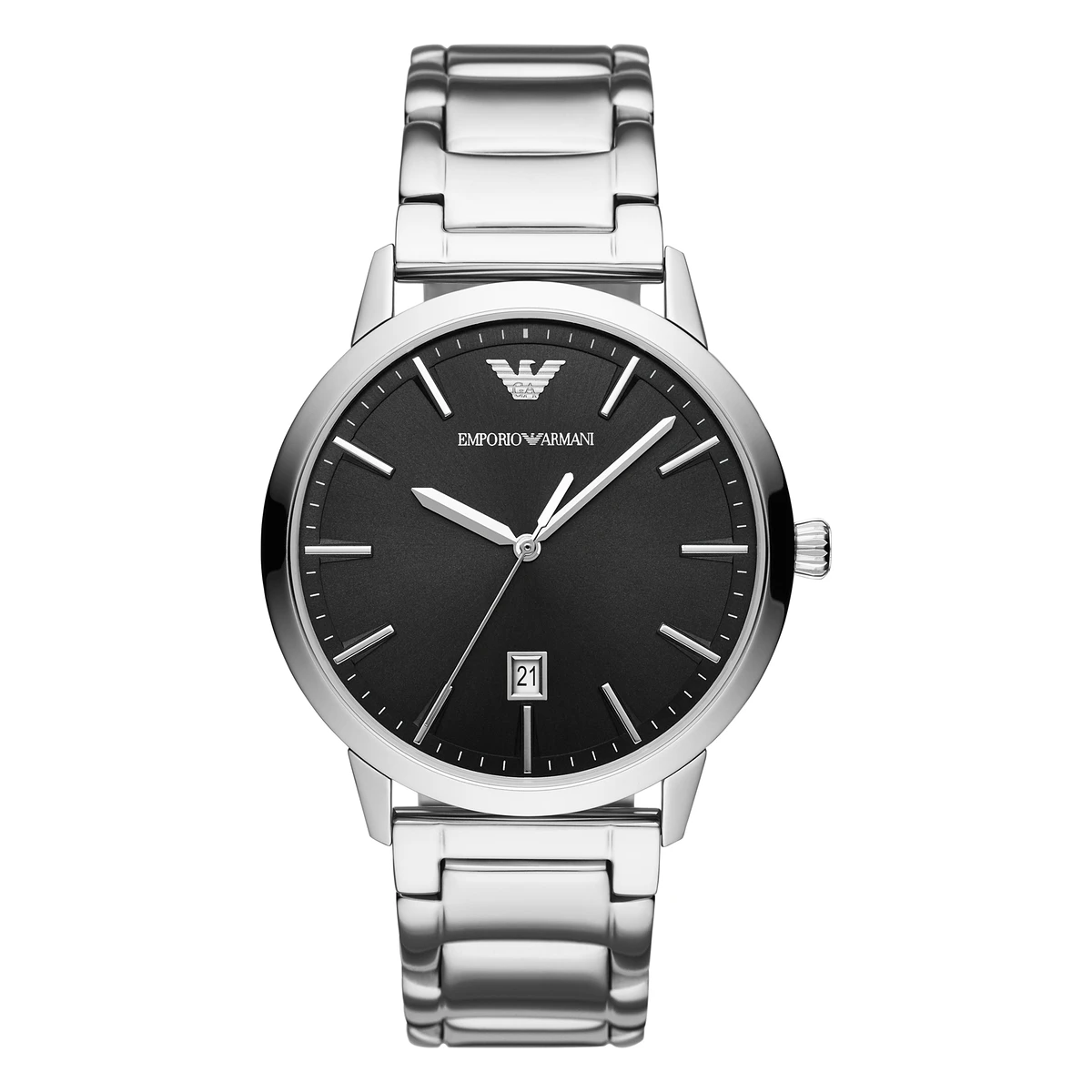 Armani Ruggero Quartz Stållänk Svart Armani Ruggero Quartz Stållänk Svart