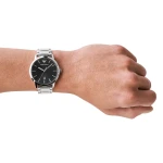 Armani Ruggero Quartz Stållänk Svart