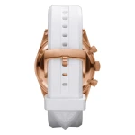 Armani Sportivo Quartz Kronograf Roséguldfärgad Boett Gummiarmband Silver
