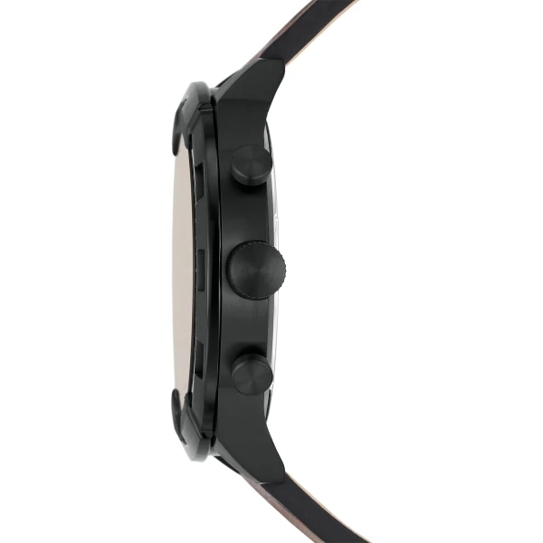 Fossil Bronson Quartz Kronograf Brunt Läderarmband Brun