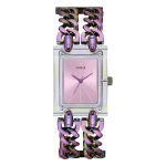 Guess Quartz Flerfärgad Stållänk Rosa