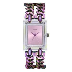 Guess Quartz Flerfärgad Stållänk Rosa