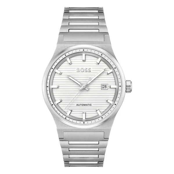 Hugo Boss Candor Auto Automatic Stållänk Vit