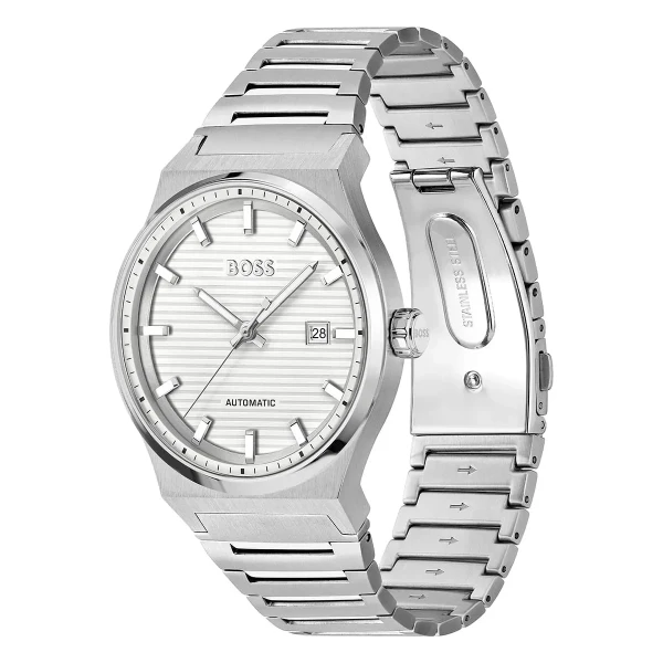 Hugo Boss Candor Auto Automatic Stållänk Vit