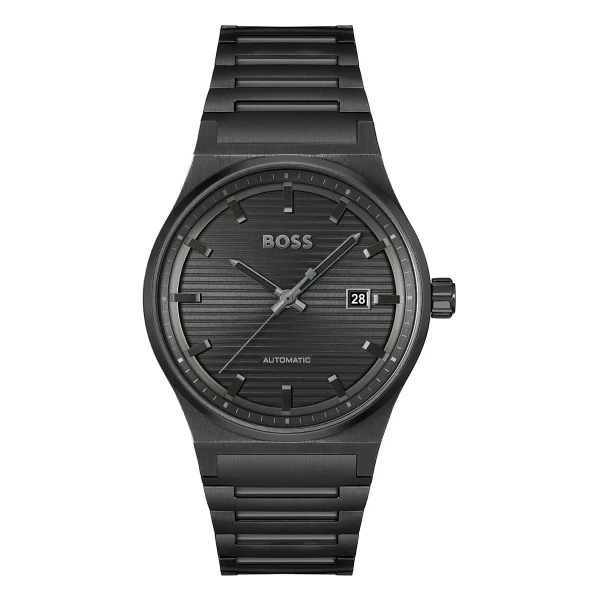 Hugo Boss Candor Auto Automatic Svart Stållänk Svart