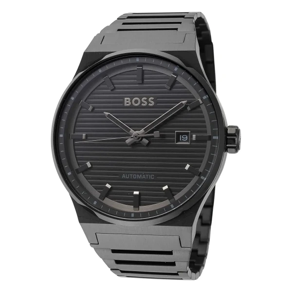 Hugo Boss Candor Auto Automatic Svart Stållänk Svart