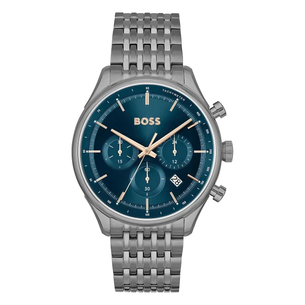 Hugo Boss Gregor Quartz Kronograf Stållänk Marinblå