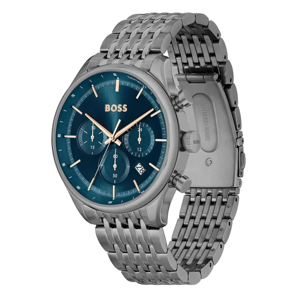 Hugo Boss Gregor Quartz Kronograf Stållänk Marinblå