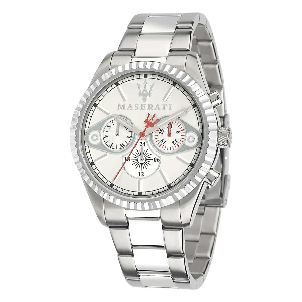 Maserati Competizione Multifunktion Quartz Silverfärgad