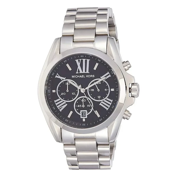 Michael Kors Bradshaw 43 mm Quartz Kronograf Stållänk Svart