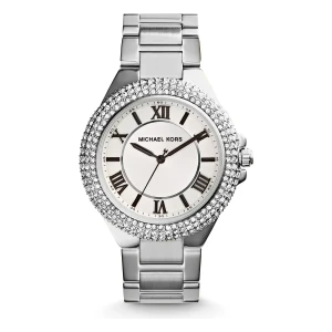Michael Kors Camille Quartz Kristaller Stållänk Vit