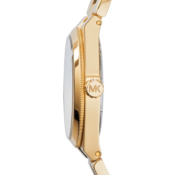 Michael Kors Channing Quartz Guldfärgad Stållänk Röd