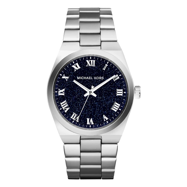 Michael Kors Channing Quartz Stållänk Mörkblå