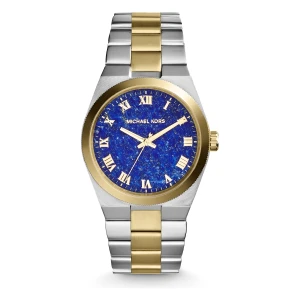 Michael Kors Channing Quartz Tvåfärgad Stållänk Blå