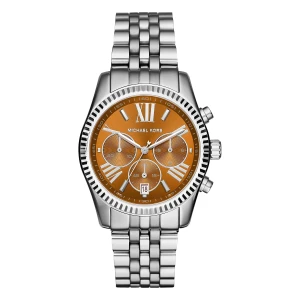 Michael Kors Lexington 38 mm Quartz Kronograf Stållänk Brun