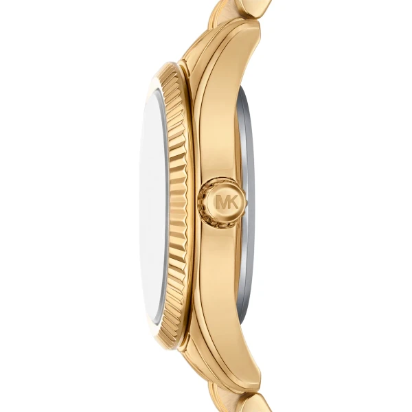 Michael Kors Lexington Quartz Guldfärgad Stållänk Blå