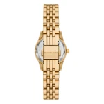 Michael Kors Lexington Quartz Guldfärgad Stållänk Blå