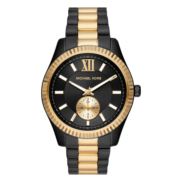 Michael Kors Lexington Quartz Multifunktion Tvåfärgad Stållänk Svart