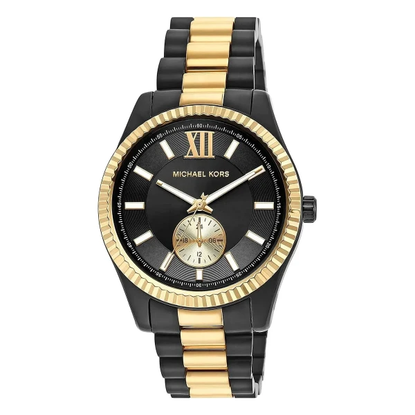 Michael Kors Lexington Quartz Multifunktion Tvåfärgad Stållänk Svart