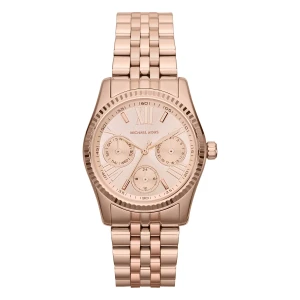 Michael Kors Mini Lexington Quartz Multifunktion Roséguldfärgad Stållänk Roséguld