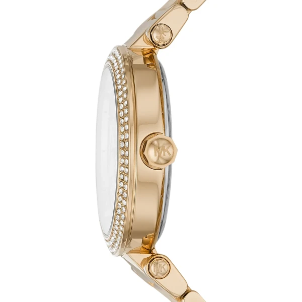 Michael Kors Parker Pavé 38 mm Quartz Guldfärgad Stållänk Guld