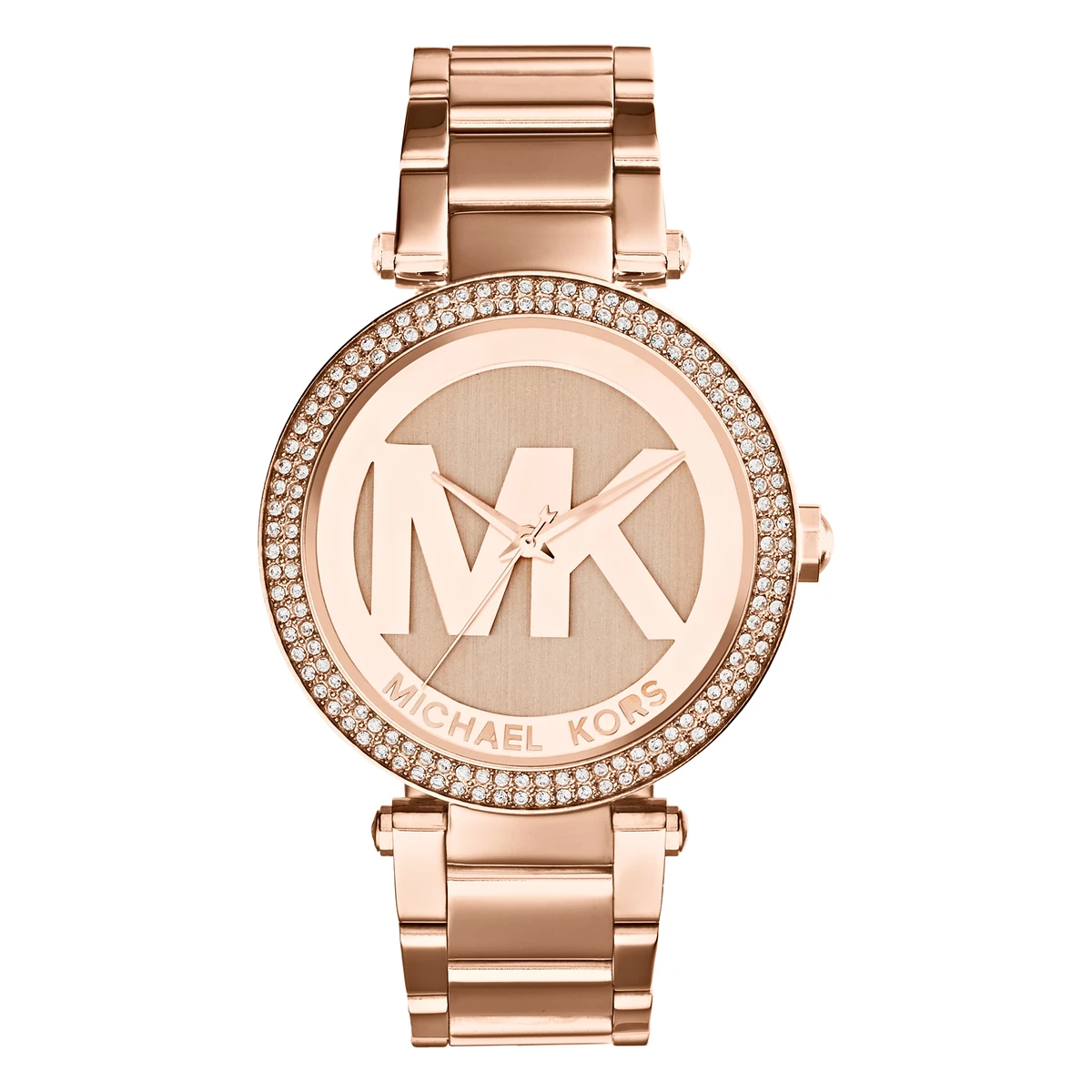 Michael Kors Parker Pavé Quartz Roséguldfärgad Stållänk Rosa Michael Kors Parker Pavé Quartz Roséguldfärgad Stållänk Rosa
