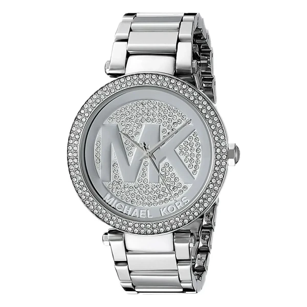 Michael Kors Parker Pavé Quartz Stållänk Silver
