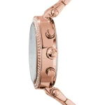 Michael Kors Parker Quartz Kronograf Roséguldfärgad Stållänk Vit