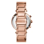 Michael Kors Parker Quartz Kronograf Roséguldfärgad Stållänk Vit