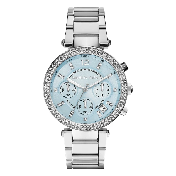 Michael Kors Parker Quartz Kronograf Stållänk Blå